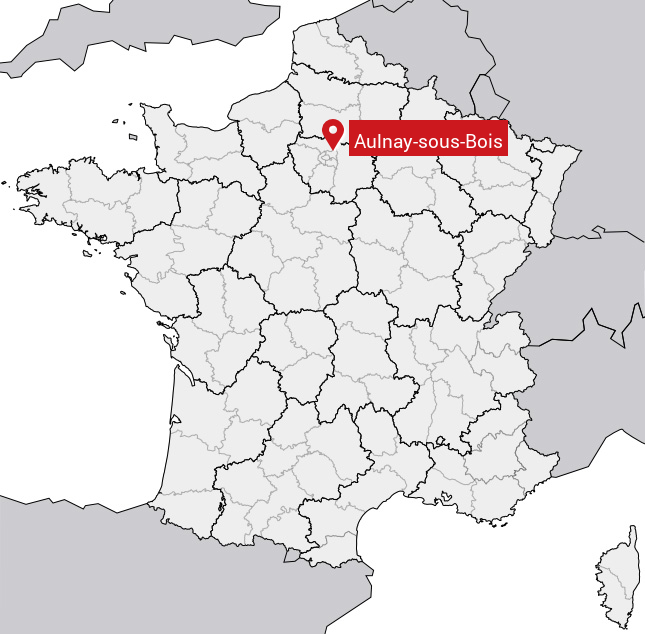 Localisation de Aulnay-sous-Bois sur la carte de France