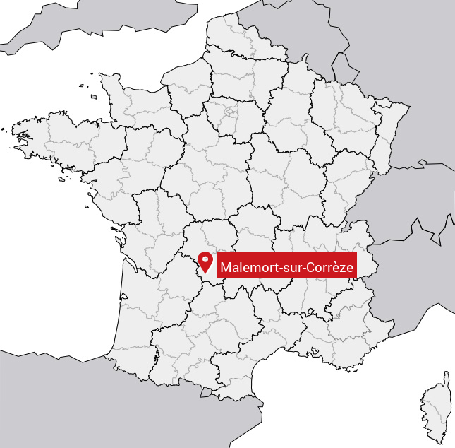 Localisation de Malemort-sur-Corrèze sur la carte de France