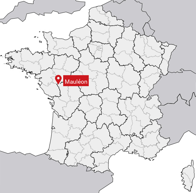 Localisation de Mauléon sur la carte de France