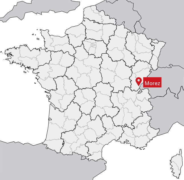 Localisation de Morez sur la carte de France