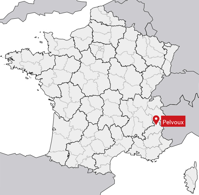 Localisation de Pelvoux sur la carte de France