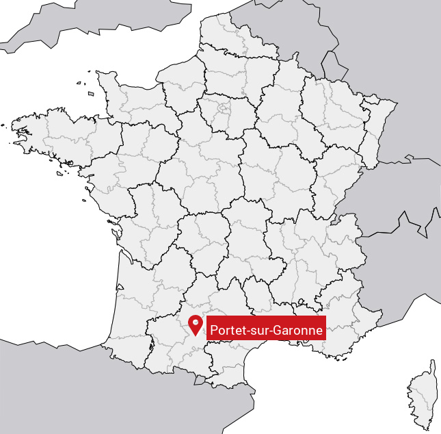 Localisation de Portet-sur-Garonne sur la carte de France