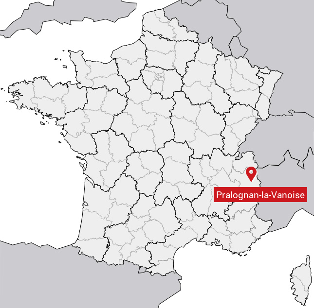Localisation de Pralognan-la-Vanoise sur la carte de France