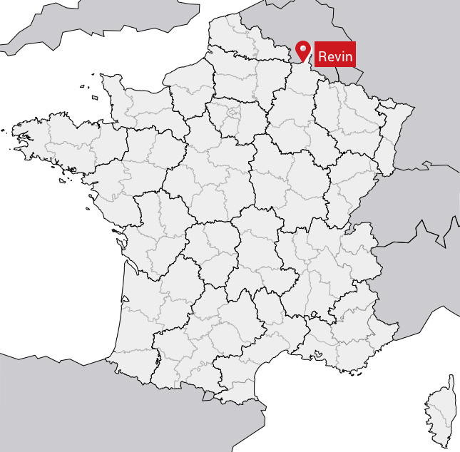 Localisation de Revin sur la carte de France