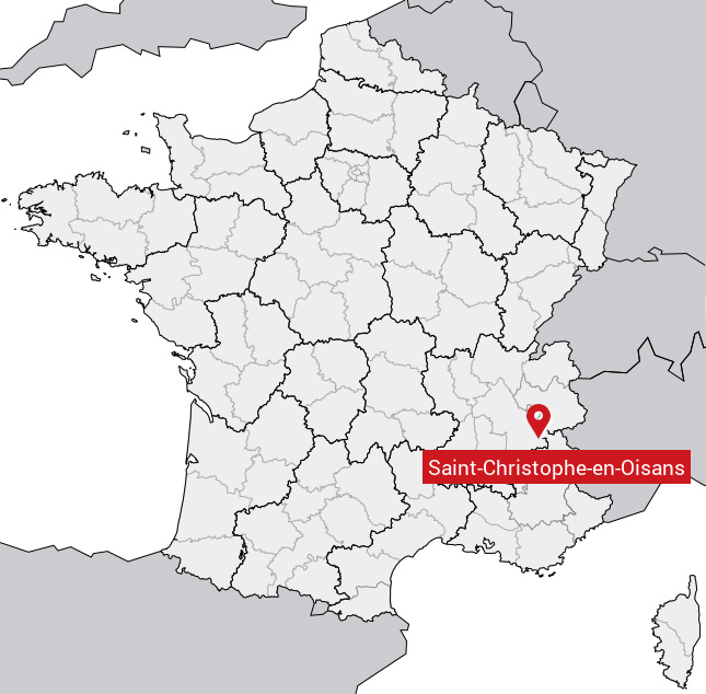 Localisation de Saint-Christophe-en-Oisans sur la carte de France