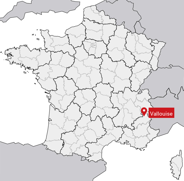 Localisation de Vallouise sur la carte de France