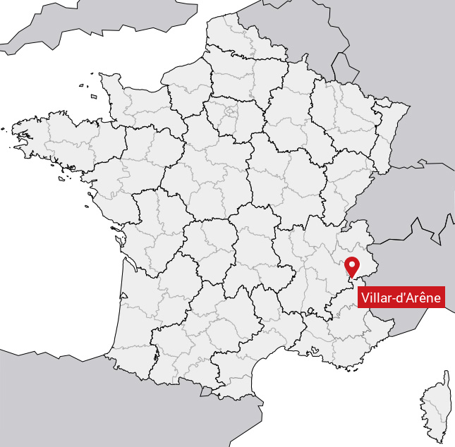 Localisation de Villar-d'Arêne sur la carte de France
